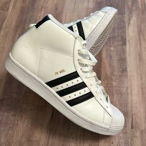 Adidas Superstar Hightop Sneakers ProModel EUC 6.5Y or Womens 8